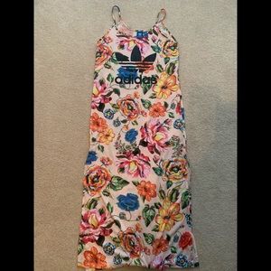 Adidas cotton maxi dress/swim cover up